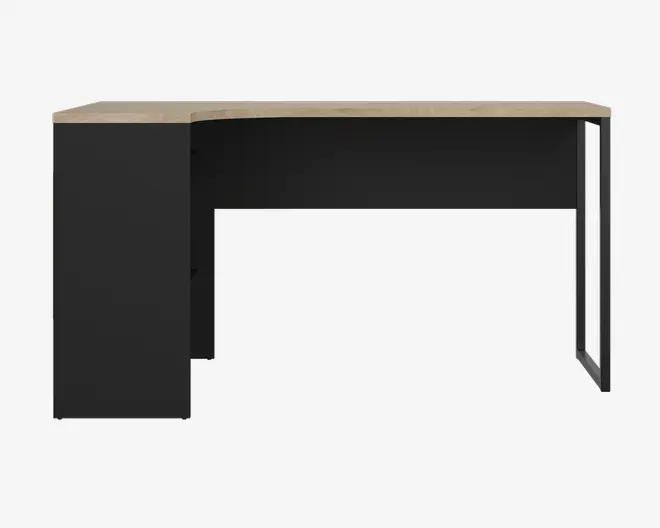 Skrivebord Hjørne Sort/eg