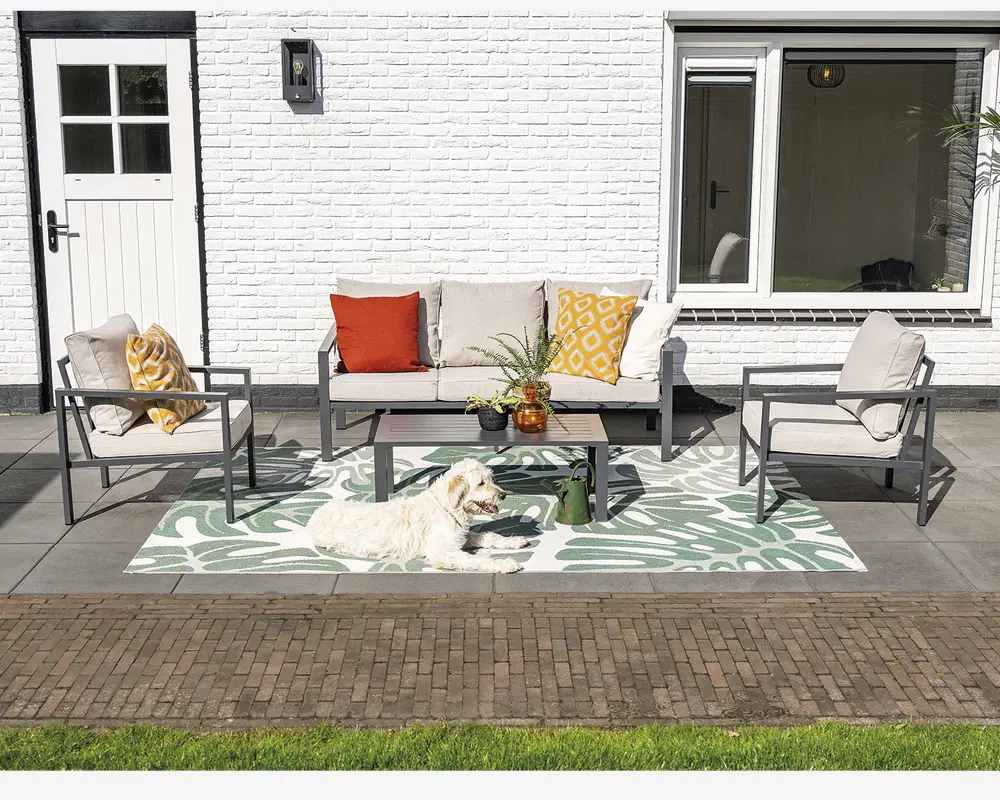 Loungesæt 3+1+1+bord antracit