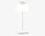 Bordlampe Sanchez mat hvid H.30 cm 
