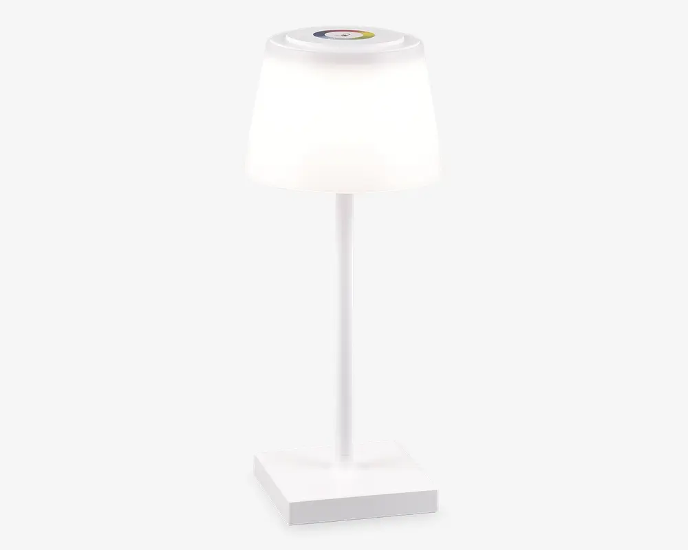 Bordlampe Sanchez mat hvid H.30 cm 