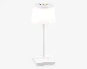 Bordlampe Sanchez mat hvid H.30 cm 