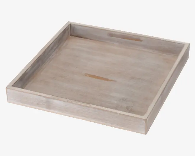 Bakke Grå Træ 25x25 cm