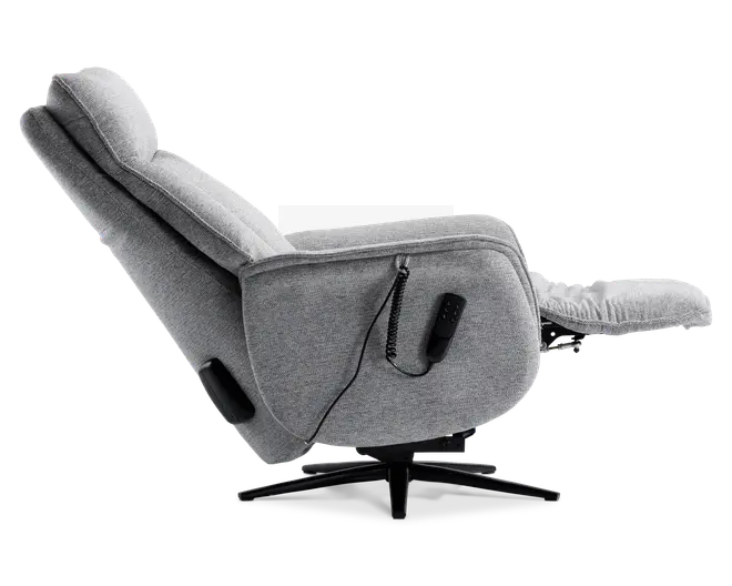 Stol m/indbygget skammel og løftefunktion