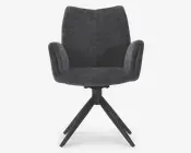 Spisebordsstol med armlæn i grå