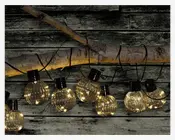 Solar lyskæde 10 pære 2,4m