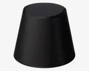 Skærm Isabella Domus sort/kobber H.16,5 cm 