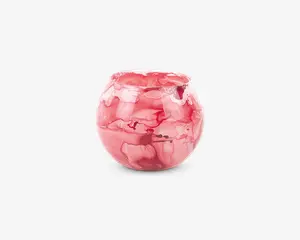 Vase votive blended small rød Ø.8 cm 