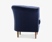 Lænestol Flash Blå Med Eg Ben