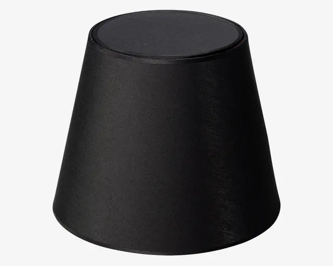 Skærm Isabella Domus sort/kobber H.24 cm 