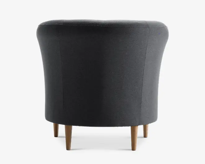 Lænestol Flash Grå Med Eg Ben