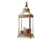 Lanterne large guld 30x20x76 cm 