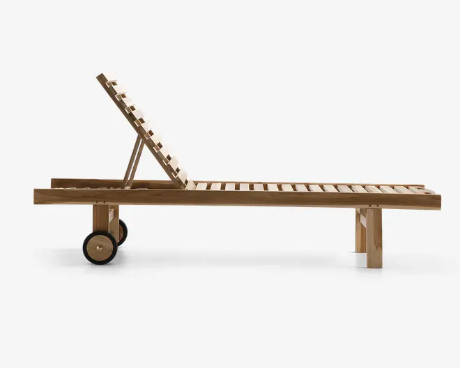 Solvogn massiv teaktræ