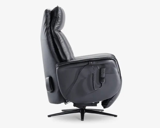 Stol m/indbygget skammel og løftefunktion