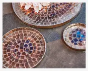 Fad deko antique metal Ø.21 cm 