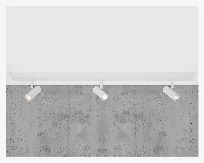 Væg-/loftkampe Omari 3 Hvid