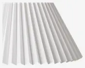 Plisseskærm Hvid 17 cm