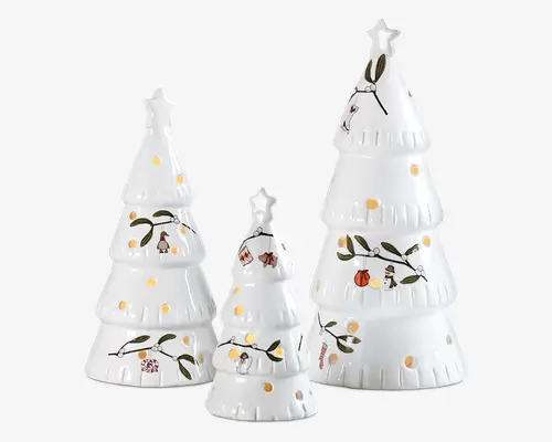Ornament juletræ LED sæt 3 stk.