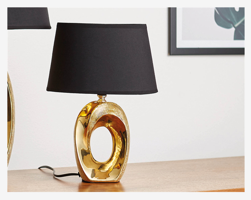 Bordlampe Taba Guld H.33 cm