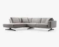Sofa m. Åben Afslutning Beige Venstrevendt