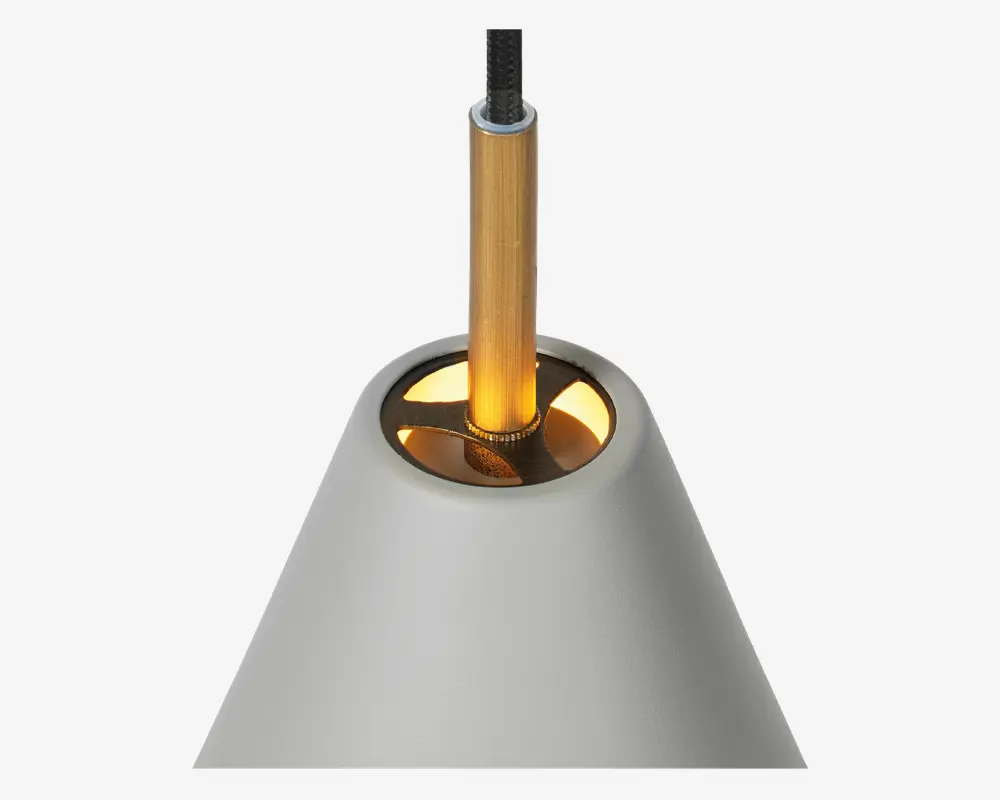 Loftlampe Hygge grå Ø. 12 cm