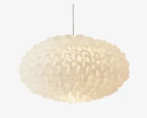 Loftlampe Villo Hvid Chiffon Ø.30 cm 