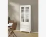 Vitrine Madrid hvid med 3 skuffer