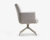 Spisebordsstol med armlæn i beige