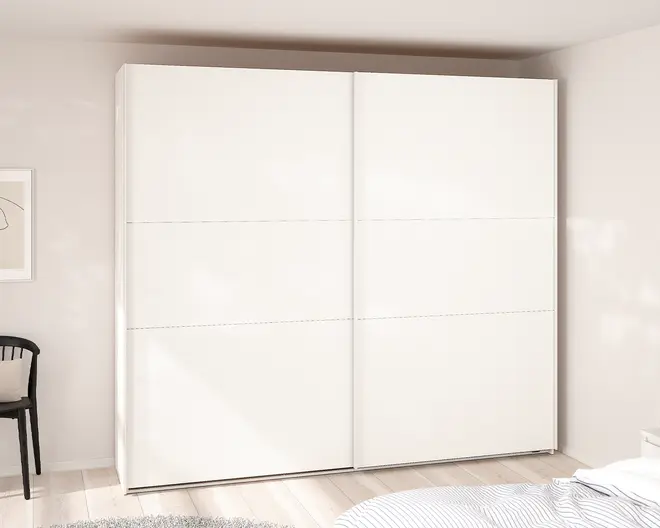 Garderobeskab Case hvid B. 244 x H. 221 cm