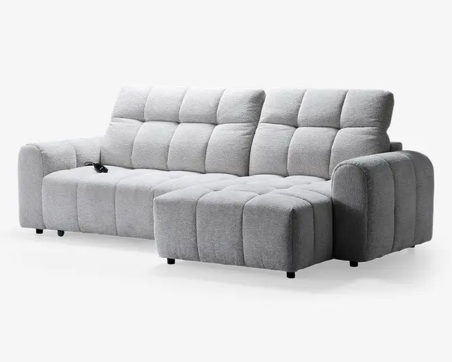 Sofa med chaiselong højre relaxfunktion