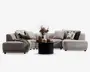 Sofa U-shape Taupe venstrevendt