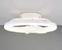 Loftlampe i hvid med ventilator
