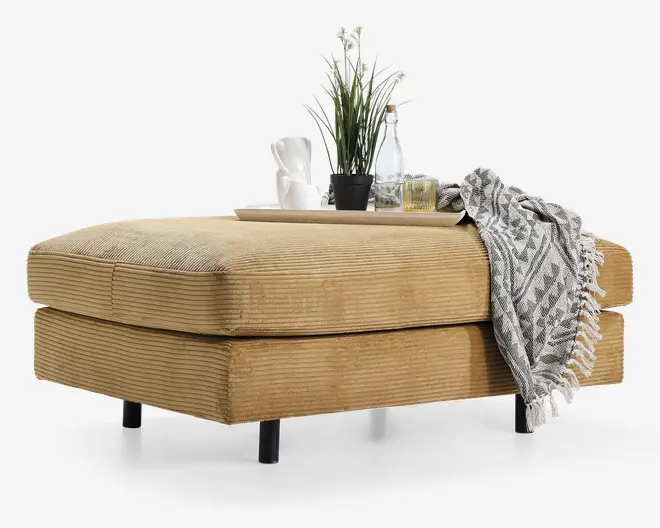 Puf Motive gul fløjl