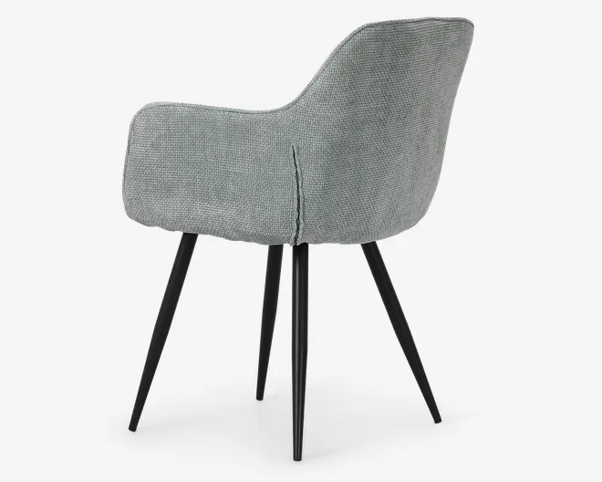 Spisebordsstol med armlæn i lysegrøn