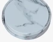 Øl brik marmor look sæt Ø.10 cm 