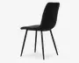 Spisebordsstol i sort velour