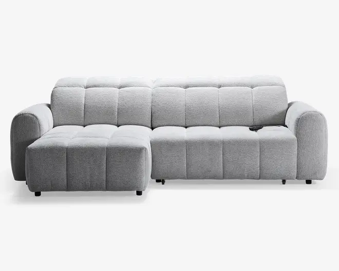 Sofa med chaiselong venstre relaxfunktion