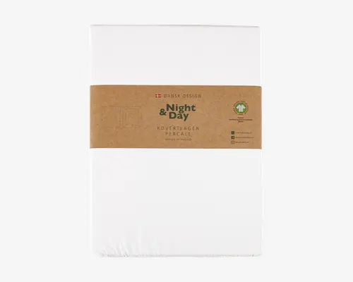 Kuvertlagen Percale Hvid 140x200 cm