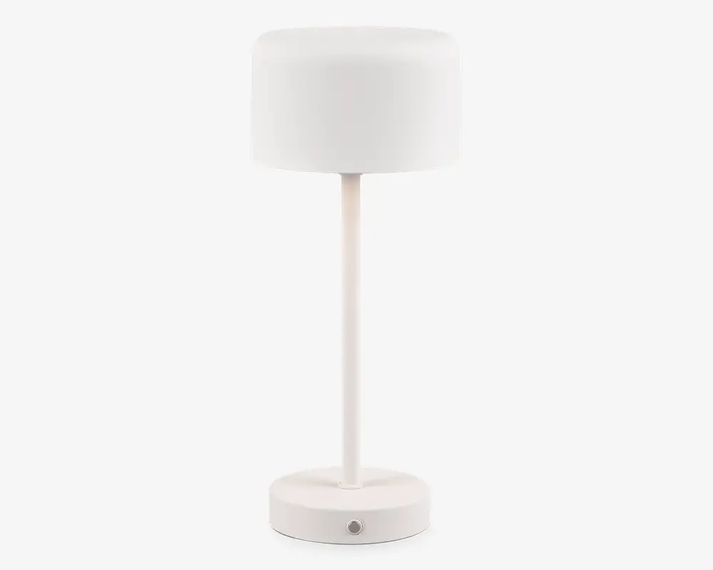 Bordlampe Jeff mat hvid H.30 cm 