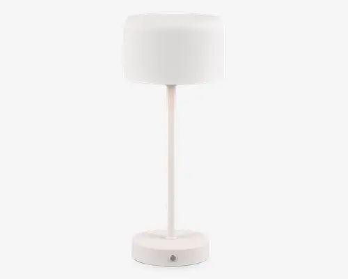 Bordlampe Jeff mat hvid H.30 cm