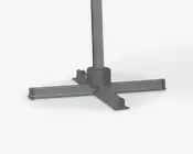 Hængeparasol grå Ø-350 cm