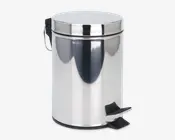 Pedalspand i Rustfrit Stål. H.24,5 cm