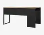 Skrivebord Hjørne Sort/eg
