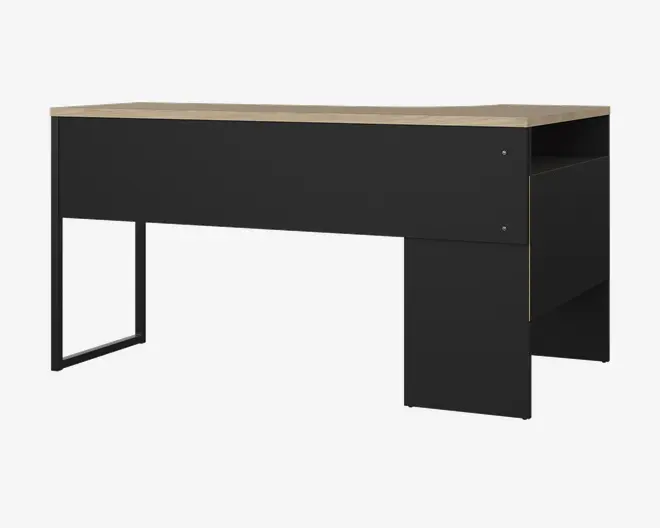 Skrivebord Hjørne Sort/eg