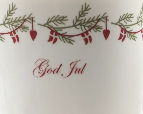 Krus 'God jul' hvid 410 ml