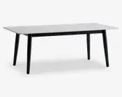 Sofabord 60x120 cm hvid sten