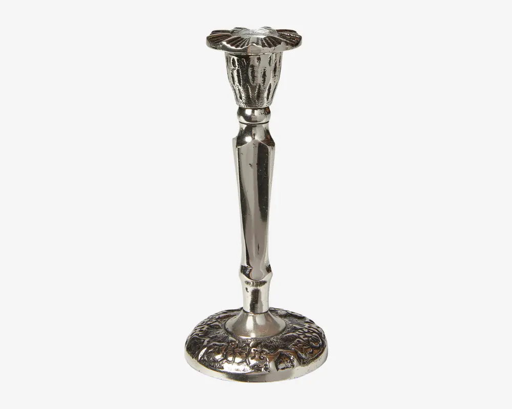 Lysestage Barok Antik H.17cm