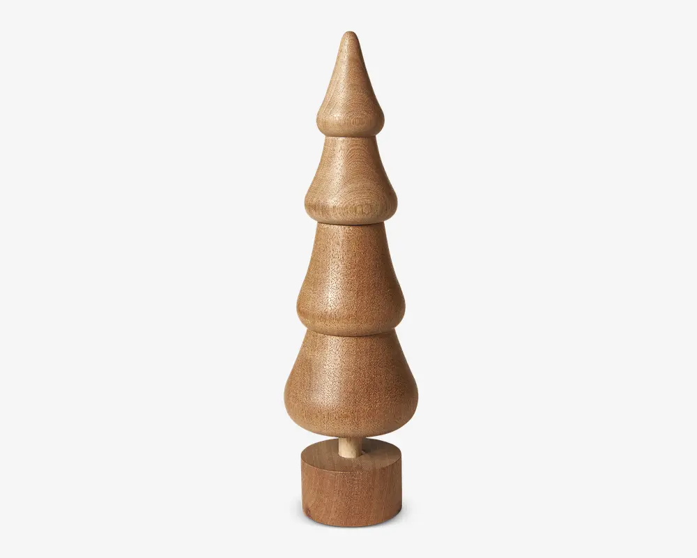 Juletræ Sapele træ H. 14,5 cm