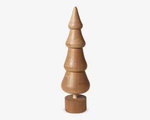 Juletræ Sapele træ H. 14,5 cm
