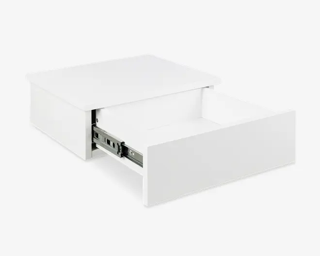 Sengebord Avignon med 1 skuffe hvid