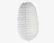 Rispapirlampe hvid Ø.30 cm